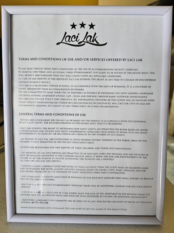 Laci Lak Premium Apartment Oradea Ngoại thất bức ảnh
